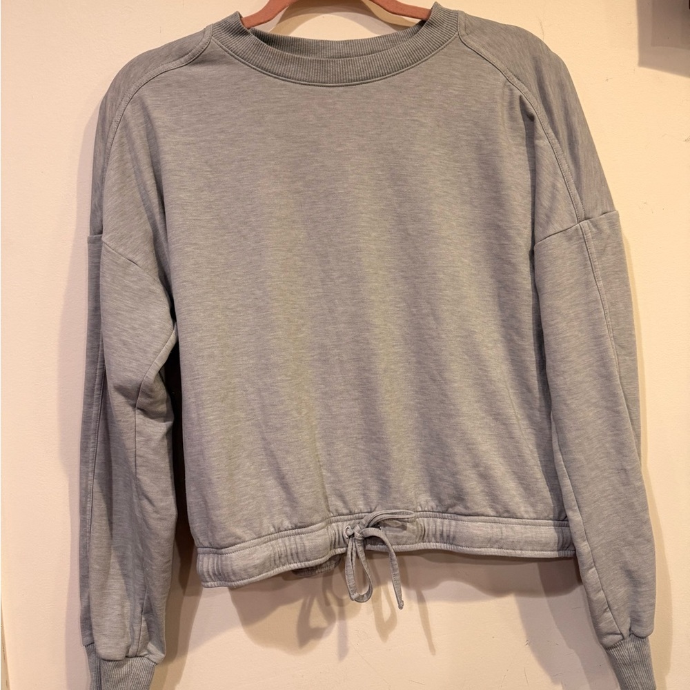 LOLE Gray Om Tech Crewneck LongSleeve with Drawstring M
